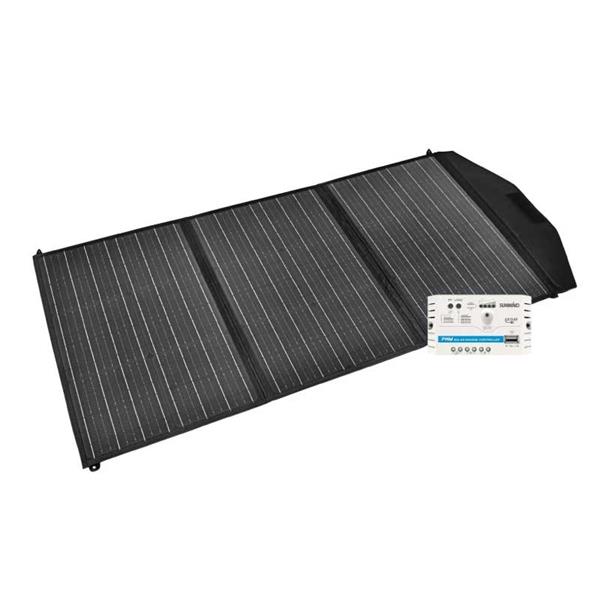 Vikbar solpanel Solveig 135W med regulator och kablage